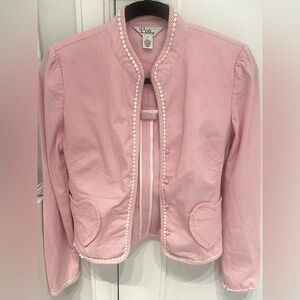 Lilly Pulitzer Pink Seersucker blazer
